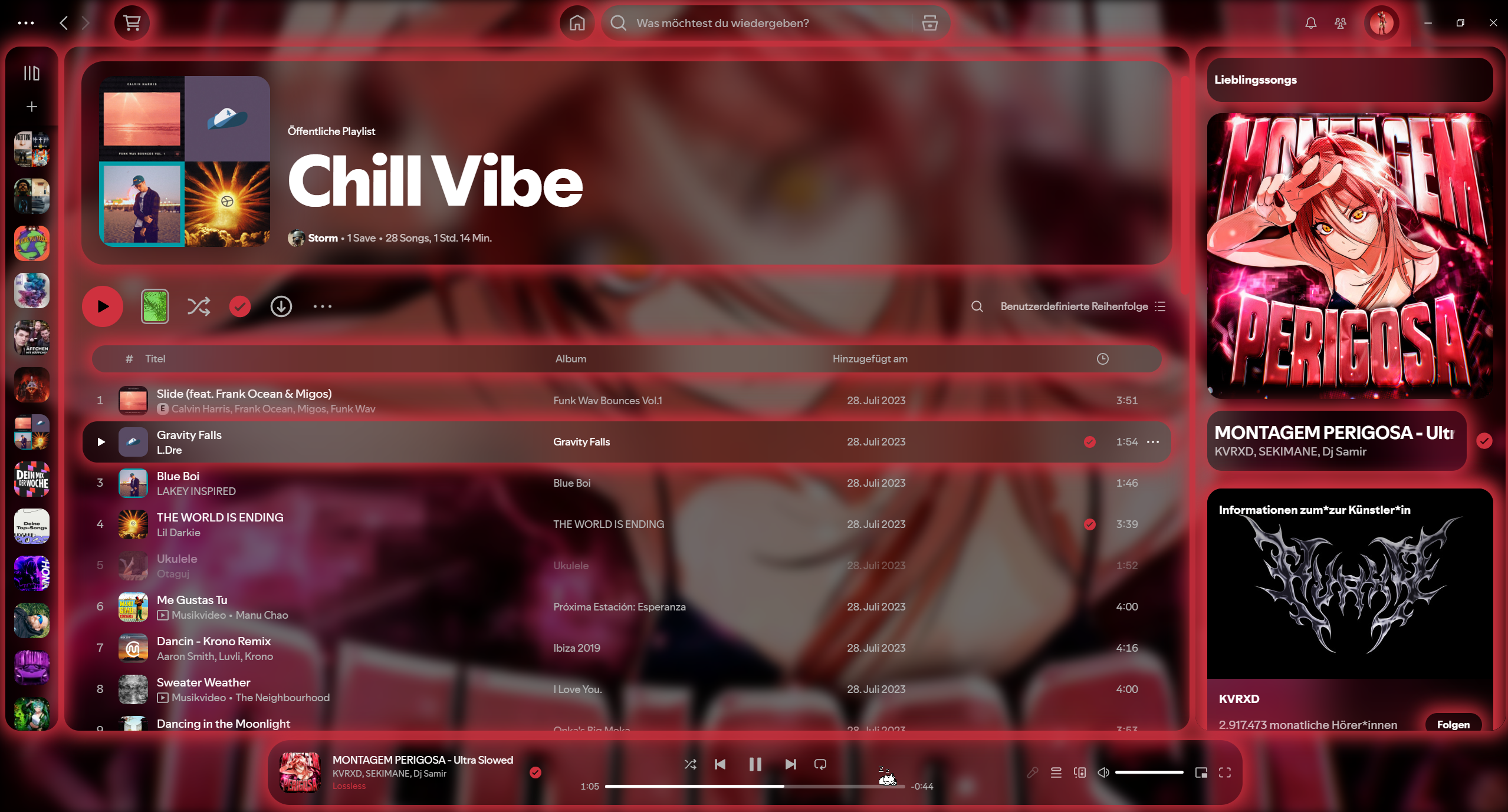 Glowify screenshot - Artist page (variant)